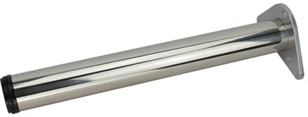 Pxzybd Tischbeine Metall,1 Stück Möbelfüße Verstellbar,Barhockerbeine,DIY Ersatz Möbelbeine,Möbelfüsse Schwarz/Weiß/Silber,rutschfest/Verschleißfest Tischfüße,Mit Schrauben,Silver-110cm(43.3in)