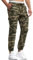 Indicode Herren Levy Cargohose aus Baumwolle mit 6 Taschen | Cargo Chino Hose Männer Dired Camouflage, S