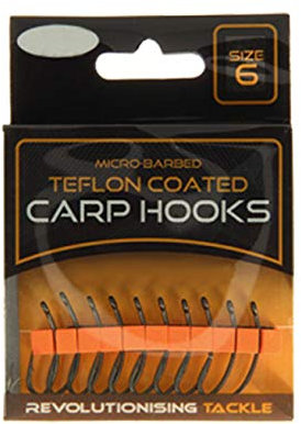 G8DS® Long Shank Haken Größe 6 Teflon Beschichtet Micro Wiederhaken Angeln Karpfen Rig Boilie