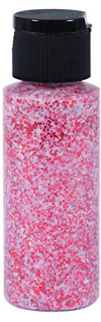 Rayher 38465287 Peinture textile métallique & paillettes, rouge, 1 pce., 59ml, sol. aqueuse, permanente, lavable, tissus, vêtements, anniversaire, jubilé