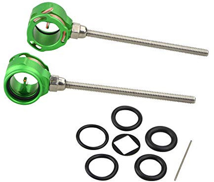 MILAEM Bogenschießen Bogenvisier 0.019 Scope Pin Jagdvisier Aiming Point Visier Optical Fiber Pfeil Aluminium Visier für Recurve Bogen Jagdzubehör (Grün)