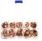 Bestgle 200pcs Joint en Cuivre Rondelles Joints Plate Résistant 9Types M5-M14 Bouchon De Carter D'huile Joint Vidange Moteur Assorti Pour Voiture