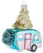 HL Home Christbaumschmuck mit blauem Camper und Baum, Dekoration