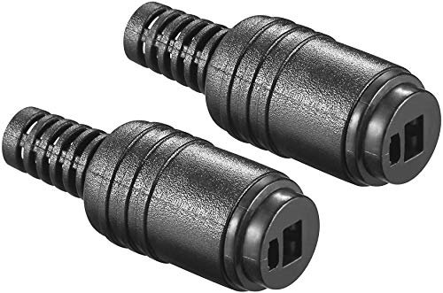 CableStop ® 2 Pin FEMALE DIN Hi-Fi Speaker Plug Cable Audio Connector PACK of 2 - Screw Connections