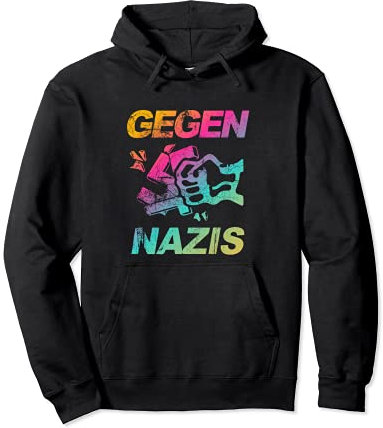 GEGEN RECHTS: Zeichen setzen gegen Rechts - Gegen Nazis Pullover Hoodie