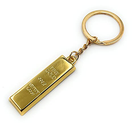 H-Customs Goldbarren Gold Barren gold Schlüsselanhänger Anhänger