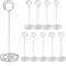 HomWanna Table Number Holders 10Pcs - 8.75 inch Place Card Holder Tall Table Number Stands for Wedding Party Graduation Reception Restaurant Home Centerpiece Decorations Office Memo (Silver)