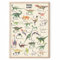 MeinBaby123® ABC Dino Poster für Kinderzimmer DIN A2 | Dinosaurier Alphabet Lernposter | Bilder für Jungen | Deko (Dino ABC Poster - 1)