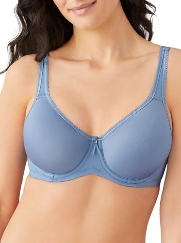 Wacoal Women's Basic Beauty Contour T-Shirt Bra, Country Blue, 34C