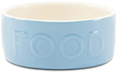 Scruffs Classic Stoneware Dog Pet Food Bowl 19 cm x 19 cm x 8.5 cm Blue
