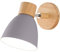 Baoblaze Wandleuchten Nordic Wall Sconce Lamps Macaron Aisle Lights Corridor Lamp Bedside Reading Light E27, GRAU