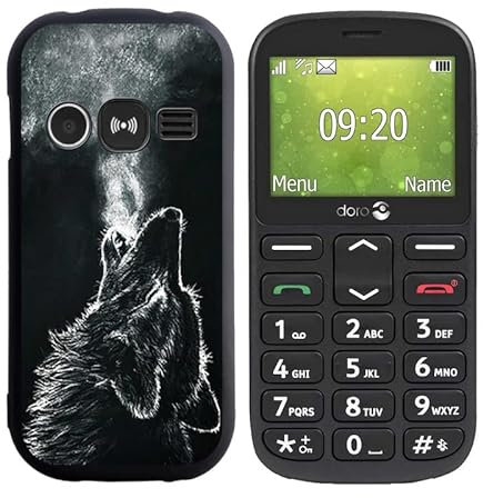 HGJTF Case for Doro 1360 (2.40 inches), Ultra Thin Case Black Soft Silicone Anti-Scratch Protective Case, TPU Bumper Cover Mobile Phone Case for Doro 1360 - WMA28