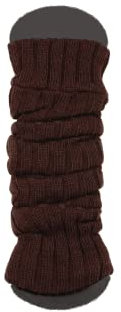 Ateena Stulpen Damen Braun, Stulpen Damen Wolle, Knöchelwärmer, Beinwärmer Acrylic mit Wolle, Maximaler Wadenumfang – 40 cm, Länge – 60 cm