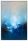 LCDIUDIU Handgemalte Acrylbilder, Abstrakte Blaue Textur Impressionismus Moderne Kunstwerke Rahmenlose Handgemalte Ölgemälde Auf Leinwand Wandkunst Für Wohnzimmer Schlafzimmer Büro Wohnkul