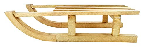 Großer Deko Schlitten | Holzschlitten Dekoschlitten | Weihnachtsdeko Winterdeko | 60x23 cm