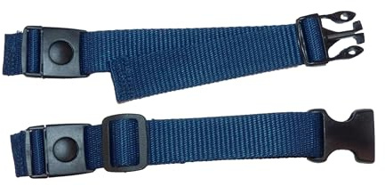 Benristraps 25mm Rucksack and Backpack Adjustable Chest Strap with Easy-On Clips and Adjusting Buckles (Navy Blue)