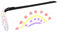 Graffiti Pop Art Leinwand Stift Federmäppchen Münze Geldbörse Kosmetik Make-up Tasche für Schüler Schreibwaren Schule Büro Aufbewahrung, Multi#03, 20x6.3cm/7.9x2.5in, Federmäppchen