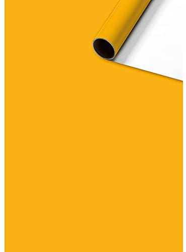 Geschenkpapier Uni Plain Orange 1 Rolle 70 x 200 cm Stewo