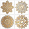 4 Stück Groß Mandala Schablonen Stencils Set, Wiederverwendbares DIY Malerei Vorlage Zubehör, Blume Handwerk Schablone zum Malen an der Wand Boden Fliese Kissen Dekoration (30x30CM)