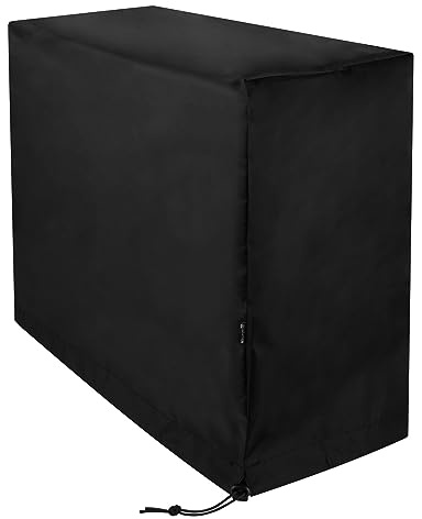 CaSZLUTION Computer CPU Dust Cover for Mid-Tower PC Case, Antistatic Water Resistant Desktop Host Protector Sleeve with Adjustable Elastic Cord - 10.0W x 19.6H x 24.8D Inch