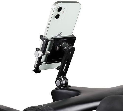 GUB G-95 Fahrrad Vorbau Handy Halterung Aluminiumlegierung Lenker Handy Unterstützung Einstellbare Tretlager mit Bodenhalter