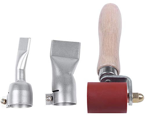 RESFNSE 20Mm Flat Welding Nozzles+ 40Mm Rollers+40Mm Flat Nozzle for Handheld Hot Air Welder
