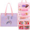 JIANYA Dolls Storage Bag Toys Display Carrying Storage Organizer Clear View Compatible with All Surprise Dolls Small Toy, Lilac
