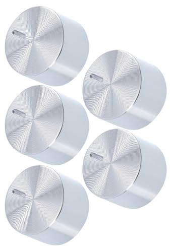 SOLUSTRE Manopole Di Controllo Del Bruciatore in Metallo Per Fornelli Elettrici Set Da 5 Pezzi Manopole Di Ricambio Ad Elevate Prestazioni Facile Installazione Soluzione Per Sostituzione