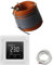 Elektrische Fußbodenheizung HoWaTech Profi Komplett Set TWIN Heizdraht 12 W/m inkl. Touch Thermostat weiß, Länge & Fläche:1-1.5m²