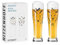 Ritzenhoff 3481012 Verre à bière blanche 500 ml - set de 2 - série Brauchzeit - 2 pièces avec motif animalier, impression numérique multicolore