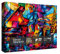 Buntglas-Musik-Puzzle für Erwachsene, 1000 Teile, buntes Kunst-Puzzle, Klavier-Violin-Puzzle