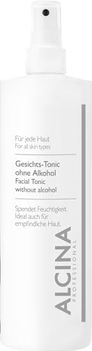 ALCINA Alcohol Free Face Tonic - 1 x 500 ml - Any Skin - Cleans Mild & Moisturises - With Extracts from Cactus Pear