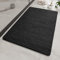 SIXHOME Tapis de Douche Antiderapant Tapis de Bain de Sécurité Confort Doux avec Trous de Drainage Doux PVC Luffa Tapis de Bain Séchage Rapide(Noir,53 * 53cm)