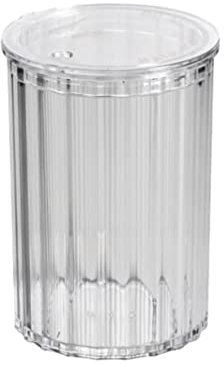 NIXUUANGCHISA Dispensador de Palillos de Dientes Soporte de plástico for Palillos de Dientes, contenedor Transparente con Tapa, dispensador de Palillos de Dientes portátil, Elegante(Transparent)