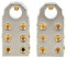 1 Pair Battery Terminal Clamp - Audio Battery Terminal Connector for Positive and Negative Top Posts, Suitable for 1/0AWG, 2/0AWG Welding Cables in Cars, RVs, Trucks