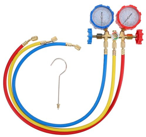 GALPADA Medidor De Refrigerante para Aire Acondicionado Medidor De Fluoruro Recarga Aire Acondicionado Fácil De Usar