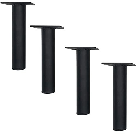 TMKDNNKG Lot de 4 Pieds de Support de Meuble en métal pour canapé, Salle de Bain, Meuble TV, Table Basse, 10 cm