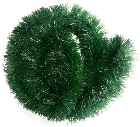 2 Stück Weihnachtsgirlande grün 12m - Tannengirlande Künstlich – Girlande Weihnachten Treppengirlande Weihnachtsdeko für Outdoor Indoor Kränze Party Dekorationen Kamin Treppe Geländer