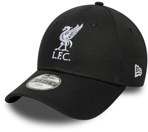 Liverpool Football Club Offizieller Merchandise-Artikel Jugend Kinder Core Logo Baseball Cap Mütze Schwarz