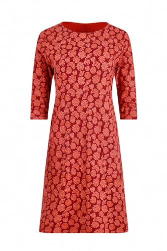 Weird Fish Starshine Printed Jersey Dress Garnet Size 16