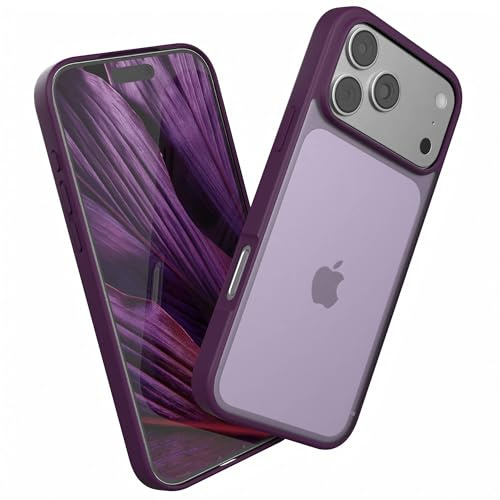 EAZY CASE - Outdoor Hülle für iPhone 17 Pro Max hochwertige Matte Schutzhülle mit Ultra Aufprallschutz [Samtweiche Haptik] Stoßfest und Kratzfest Handyhülle mit Kameraschutz - Violett