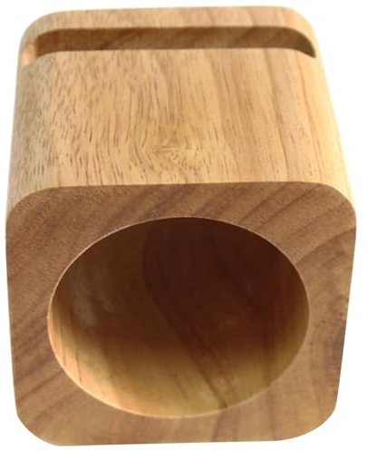 Supporto per telefono con amplificatore audio, supporto per telefono in legno massello Novità porta cellulare universale portatile da 6'' o sotto la scrivania per l'home office