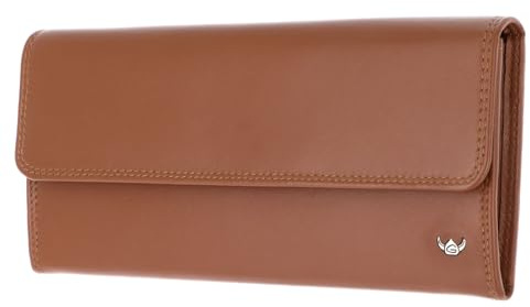 Golden Head Leder Geldbörse Polo RFID Protect Damenbörse 2828 Cognac braun