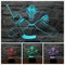 Jinson well 3D eishockey spieler Nachtlicht Lampe optische Nacht licht Illusion 7 Farbwechsel Touch Switch Tisch Schreibtisch Dekoration Lampen perfekte mit Acryl Flat USB Spielzeug