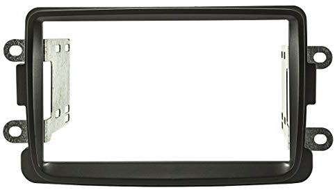 tomzz Audio 2409-017 Cache-Radio Double DIN Compatible avec Dacia Lodgy Dokker Duster Sandero à partir de 2012 Renault Captur à partir de 2013 Noir