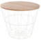 Atmosphera - Table d'appoint Kumi Blanche D38 cm