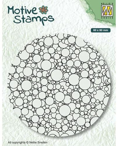 Nellie's Choice Texture Clear Stamps Bubbles 80x80mm