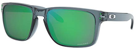 Oakley Holbrook XL - Gafas de sol de cristal negro con lente Prizm Jade + calcomanía, Crystal Black, Talla única