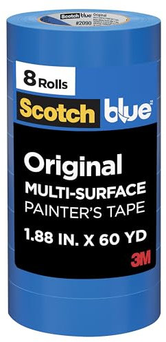 ScotchBlue Scotch Painter's Tape 2090-48WR8-A Original Malerband, 4,8 cm breit, blau