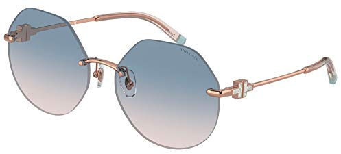 Tiffany & Co. Sonnenbrillen TIFFANY T TF 3077 Rose Gold/Blue Pink Shaded 60/17/140 Damen
